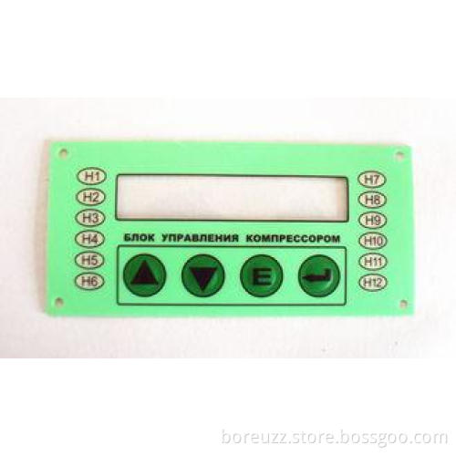 0.05 Adhesive PET Tactile Membrane Switch Panel touchscreen